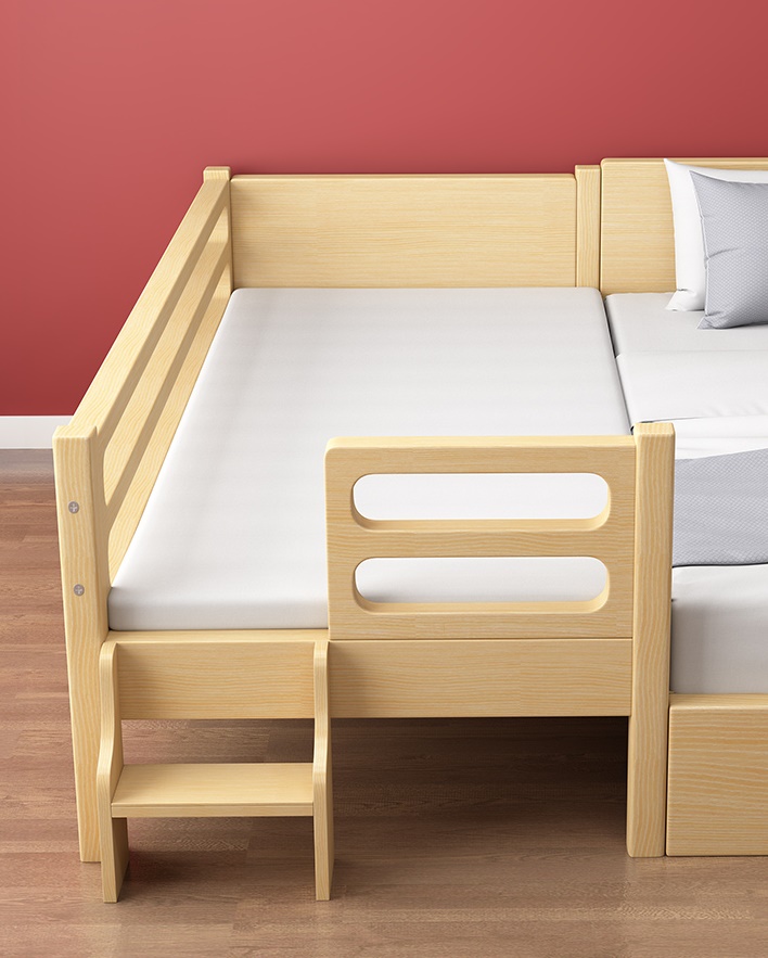 เตียงนอนไม้ เตียงเสริมสำหรับเด็กTP21022(WDK22)