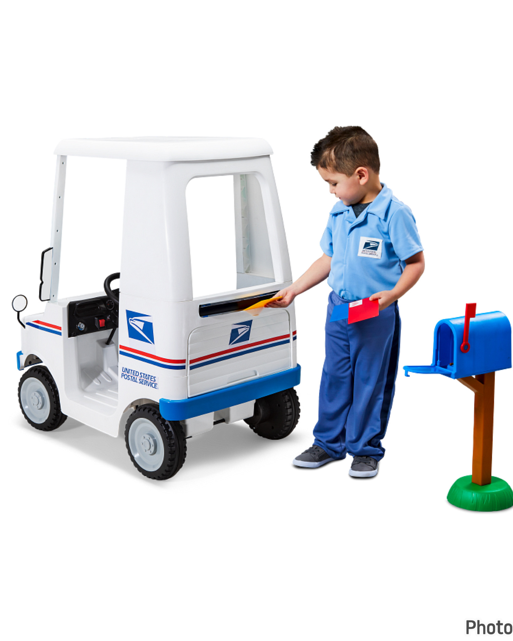 รถส่งไปรษณีย์แบตเตอรี่ Kid Trax - 6V USPS Mail Truck for Kids