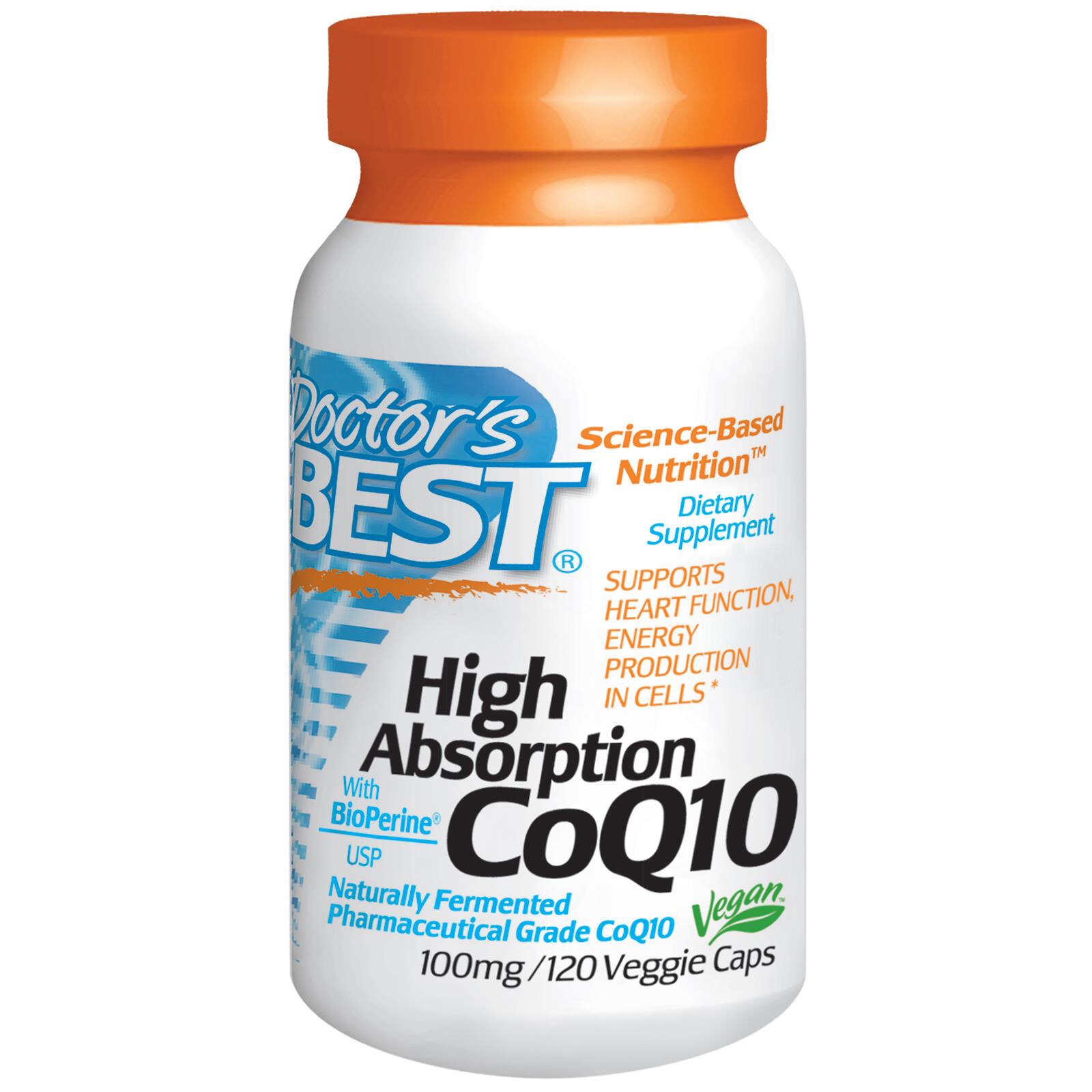 (Pre-order)Doctor’s Best CoQ10, with BioPerine 100 mg ,Pharmaceutical Grade(120 caps)บำรุงผิวพรรณให้ดูสดใส ชะลอการเสื่อมสภาพของเซลล์ผิวเพิ่มBioPerineเพื่อประสิทธิภาพการดูดซึม CoQ10ให้ดีขึ้น