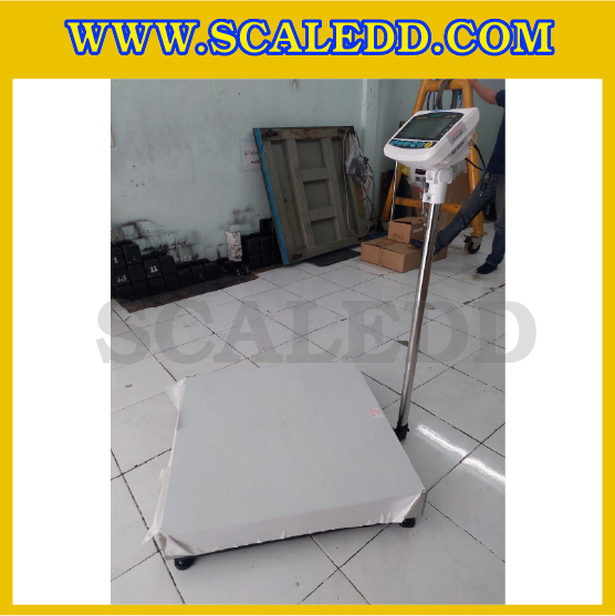 เครื่องชั่งน้ำหนัก600กิโลกรัม เครื่องชั่งตั้งพื้น600kg ตาชั่ง600kg พิกัด 600kg ความละเอียด 50g ขนาดแท่นชั่ง 80x80cm ยี่ห้อ JADEVER รุ่น JWI-700B