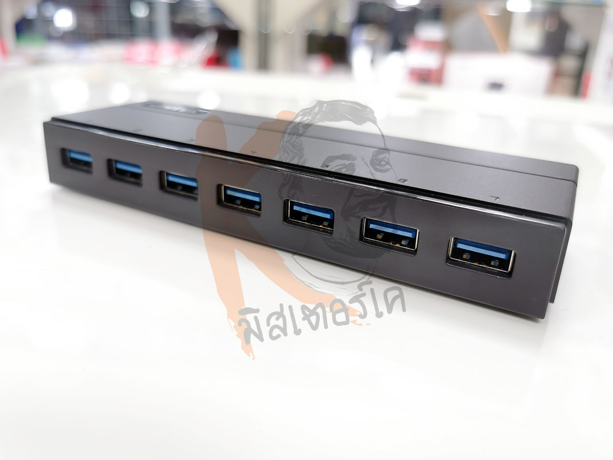USB3.0 5Gbps HUB 7 Port + Adapter 12V/3A by Unitek