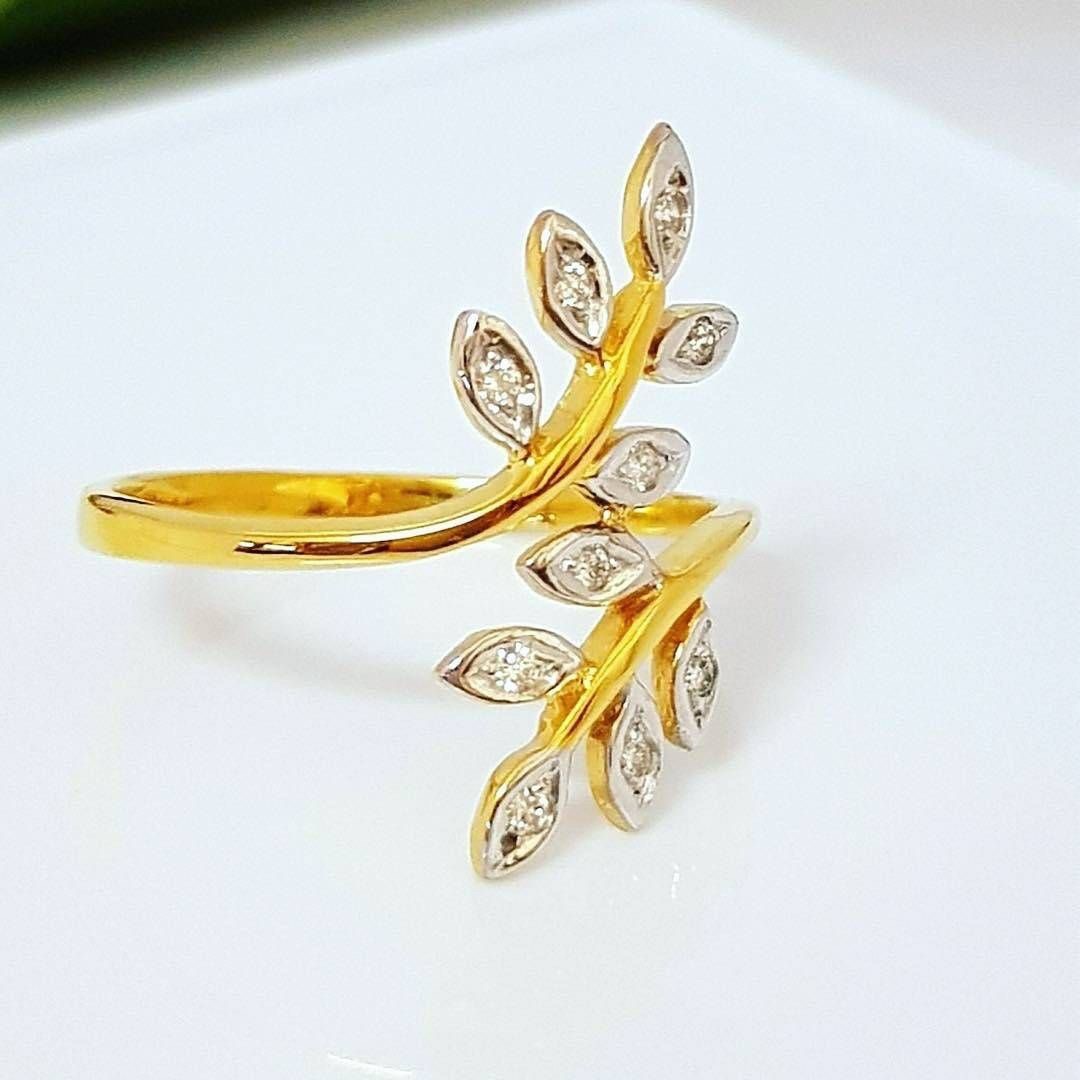 พร้อมส่งและสั่งผลิตแหวนเพชรใบมะกอกเกี่ยวทรัพย์ แหวนแต่งงาน แหวนหมั้น ใส่เที่ยว ออกงาน แหวนทองคำ 9K เพชรเกสรแท้ 0.10 กะรัต 10 เม็ด ราคาถูกมาก ส่งฟรี