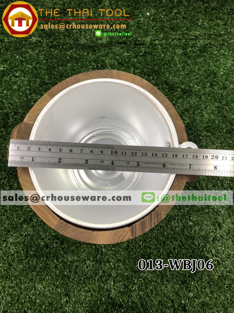 ถังไม้พร้อมถังใส่น้ำแข็งอลูมิเนียมด้านใน รหัสสินค้า 013-WBJ06