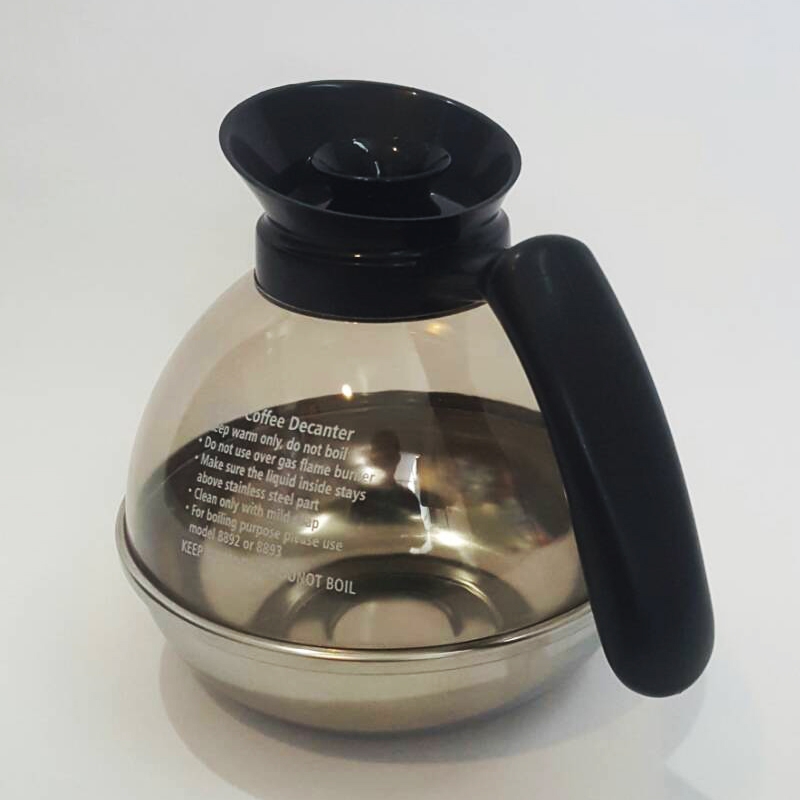 โถอุ่นกาแฟพลาสติก ก้นสเตนเลส ( จีน )