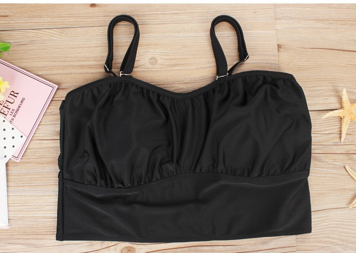 ชุดว่ายน้ำคนอ้วน สีดำ ทูพีช รอบอก 38-42 เอว 34-40 สะโพก 38-44 นิ้ว ผ้าดี งานสวยมากๆค่ะ