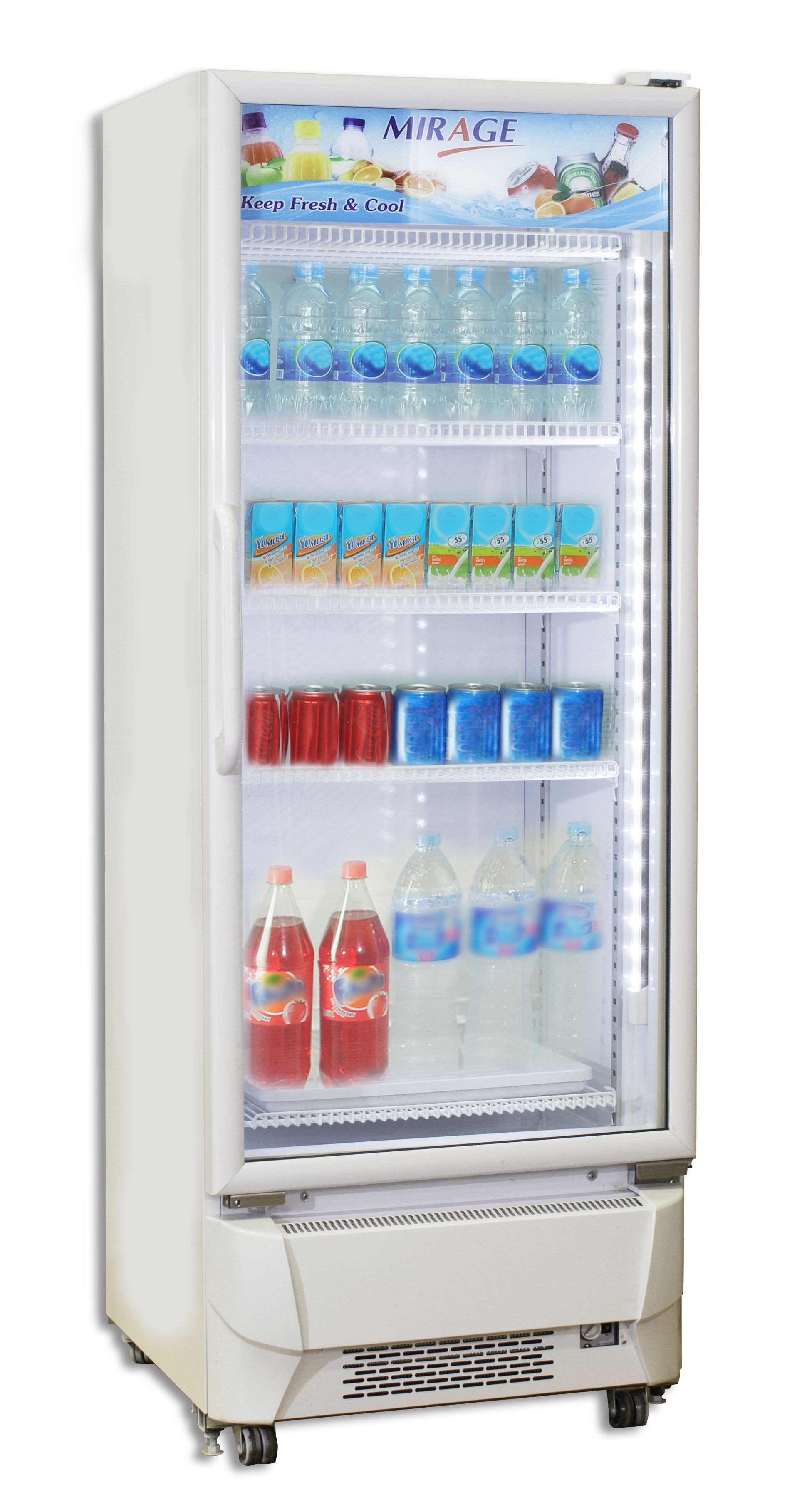 Mirage ตู้แช่เย็น / เครื่องดื่ม 1 ประตู จุ 11.7 คิว/330 ประหยัดไฟเบอร์ 5 ลิตร รุ่น BC116
