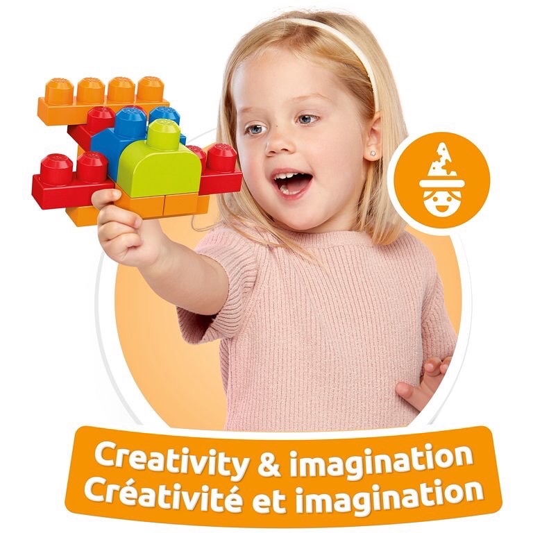 Mega Bloks Build 'N Create Block Set - 250 Pieces ตัวต่อตัวใหญ่เสริมสร้างจินตนาการ จำนวน 250 ชิ้น