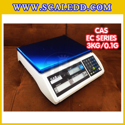 เครื่องชั่งนับจำนวนตั้งโต๊ะ3kg เครื่องชั่งน้ำหนัก3kg เครื่องชั่ง3kg กิโล ตาชั่งนับชิ้นงาน3kg เครื่องชั่งดิจิตอล3kg. ความละเอียด0.1g ยี่ห้อ CAS รุ่น EC (เครื่องชั่งผ่านตรวจรับรอง)