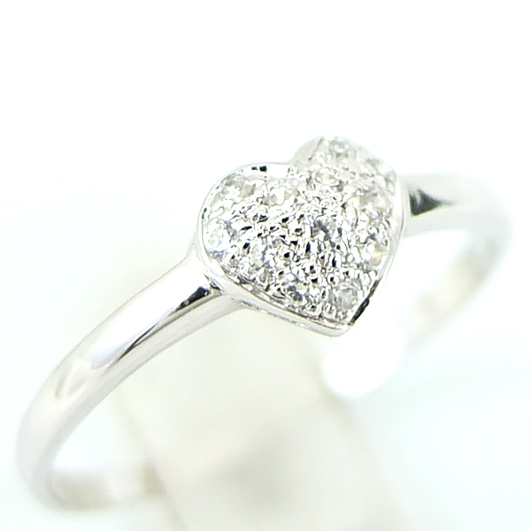 แหวนเงินแท้ราคาถูกชุบทองคำขาว เพชรCZแท้ 0.12 กะรัต งานประณีตสวยงาม สั่งผลิตค่ะ