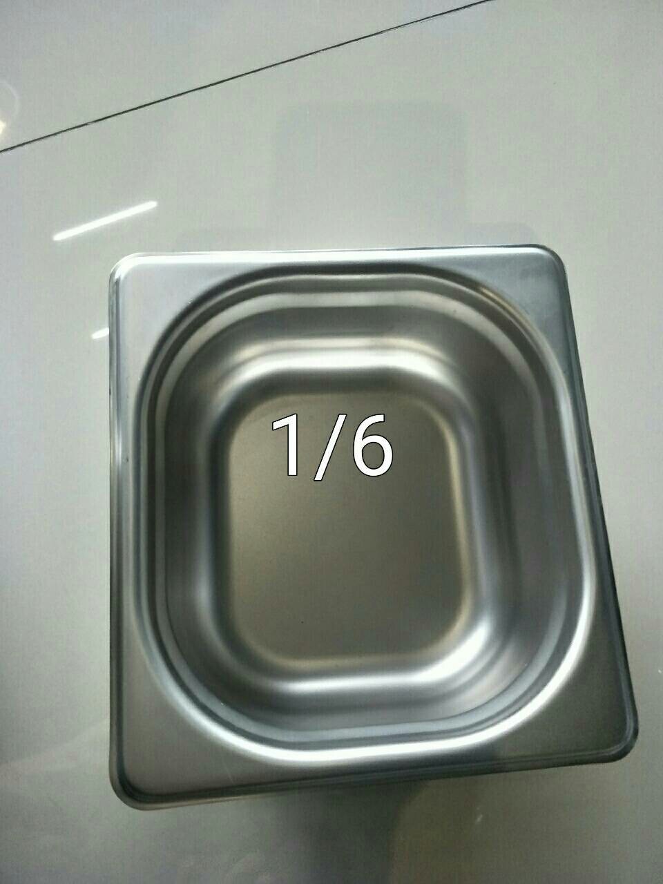 อ่างอาหารสแตนเลส 1/6 ลึก 6.5 ซม. Gastronorm Pan 040-GN-1602