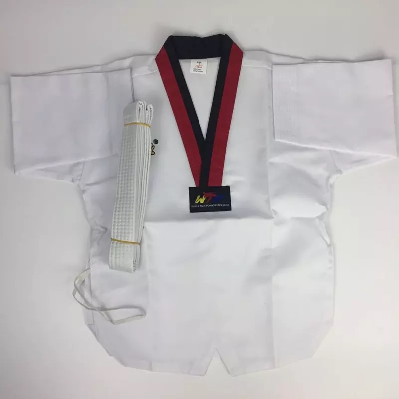 ชุดเทควันโด สีขาว พร้อมสายขาว ทุกไซส์