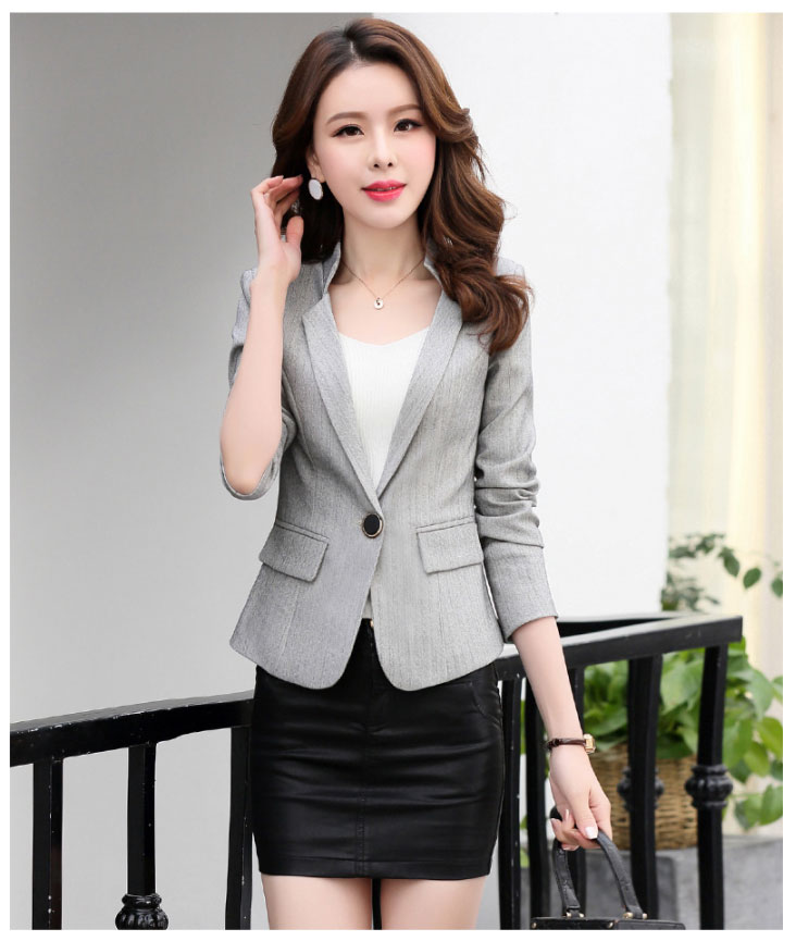 สินค้าพรีออเดอร์ เสื้อสูทแฟชั่นสวยหรูสไตล์เกาหลีดูดีมี 3 สีให้เลือกจ้าาา PO-SUIT-006