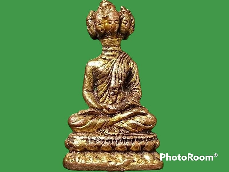 พระมหาเศรษฐีนวโกฎิ เนื้อตะกั่วเคลือบทองเหลือง