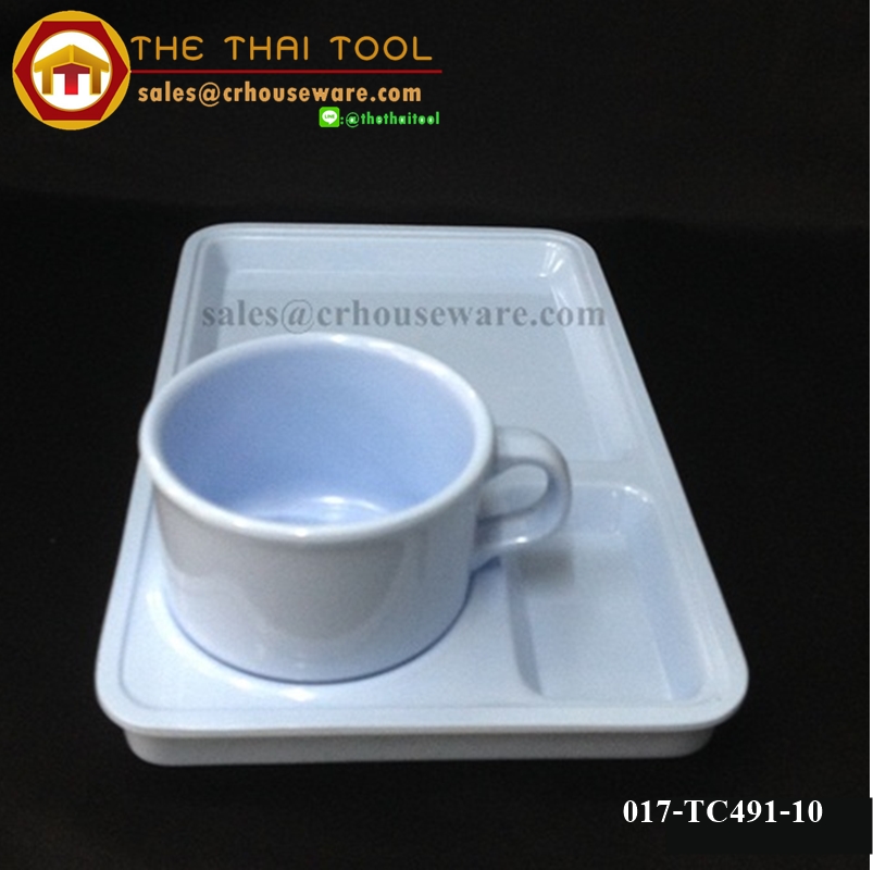 ชุดเบรคเมลามีน , ชุดของว่าง 3 ช่อง 017-TC491-10