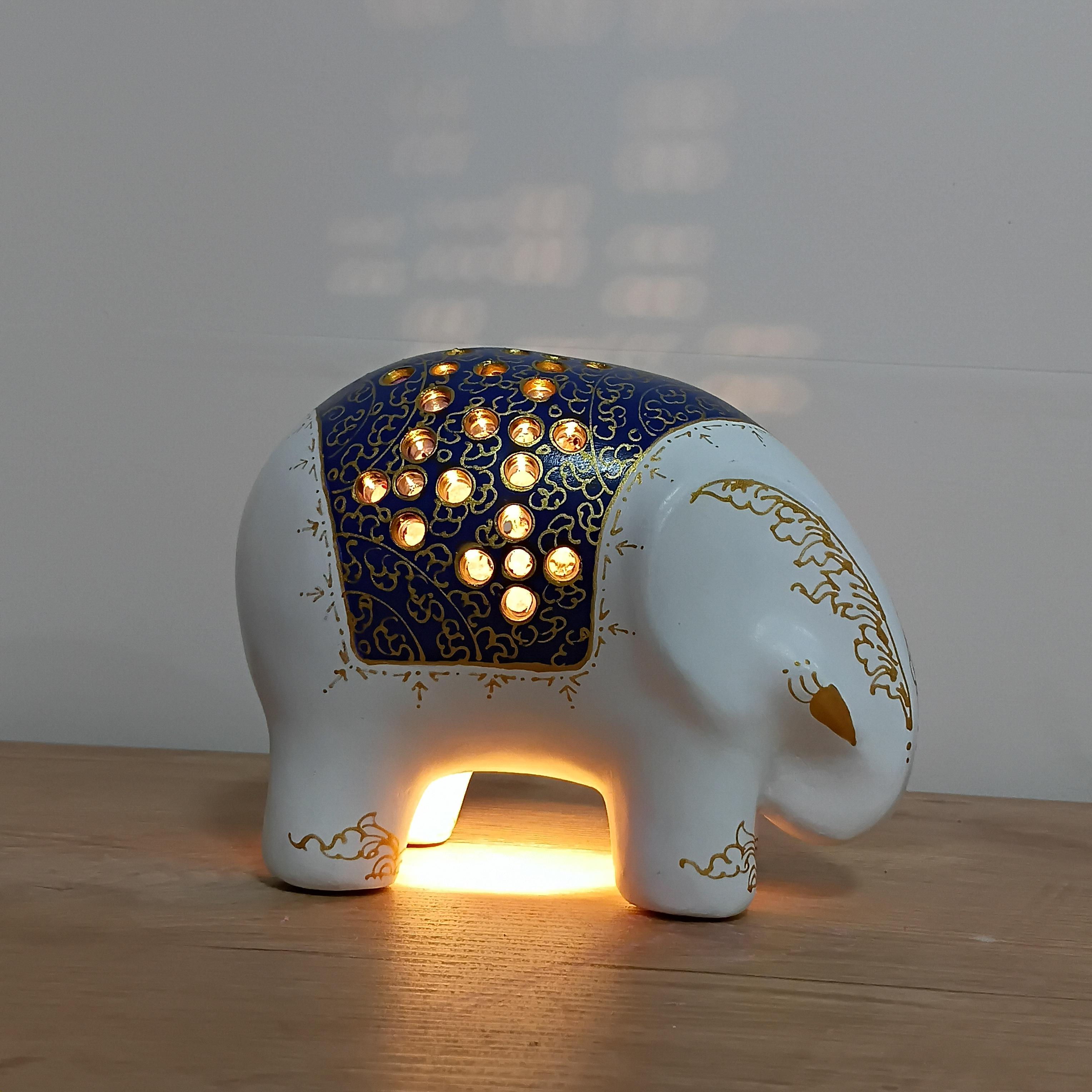 โคมไฟช้างแบบตั้งโต๊ะ Size L