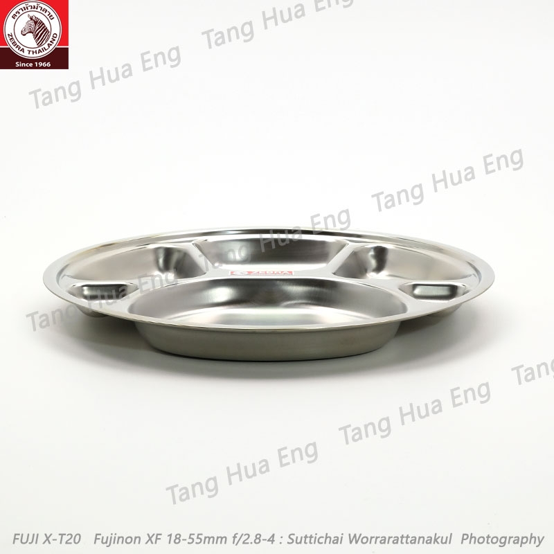 Zebra ถาดหลุมกลมสเตนเลส 35 ซม. ตราหัวม้าลาย