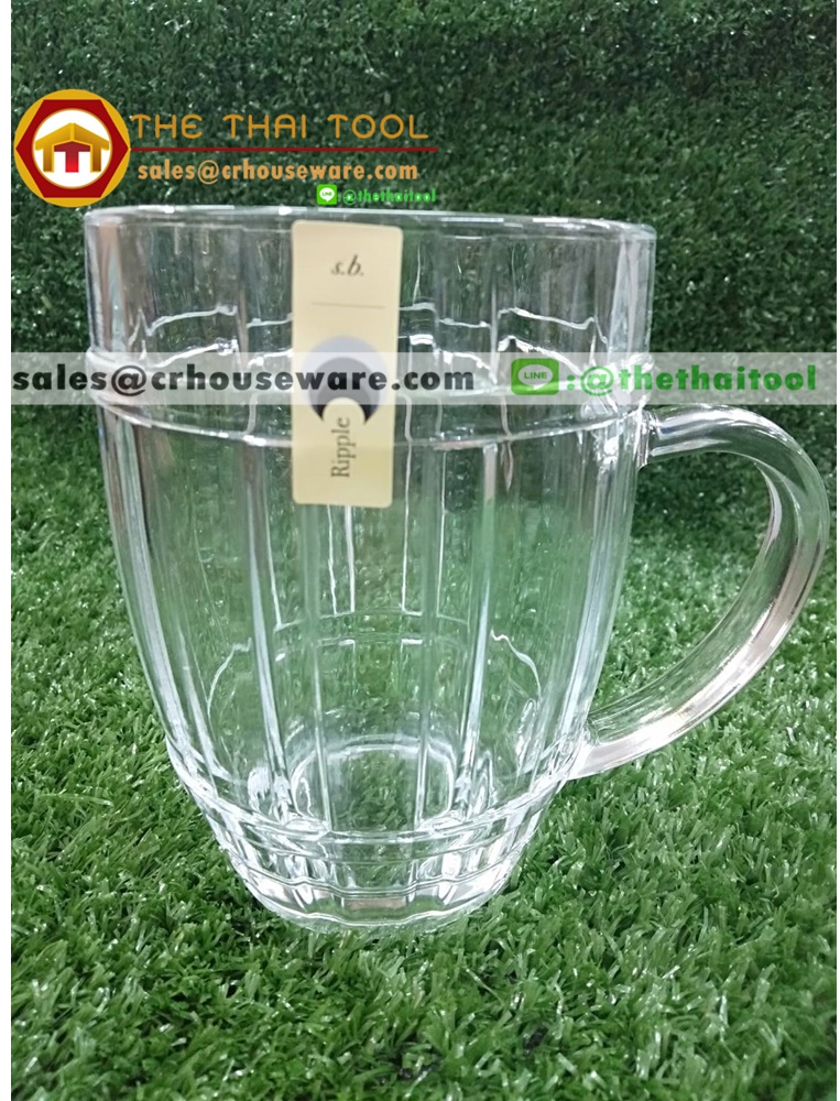 แก้วเบียร์ (Ripple Mug) Beer Mug 600 ml. 011-RJ13BE21,แก้วใส่เครื่องดื่มในร้านคาเฟ่,แก้วเครื่องดื่มร้านคาเฟ่