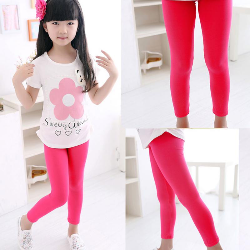 F-เลกกิ้งเด็ก สีพื้น