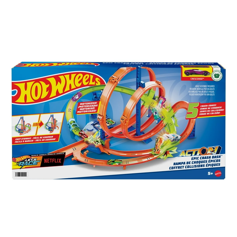 ชุดรางรถ Hot Wheels Epic Crash Dash Track Set