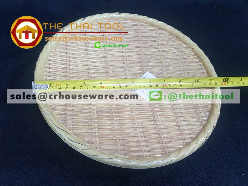 ถาดกลม 12 นิ้ว ลายไม้สาน รหัส : NK13811-12 Melamine tray round shape weave design 12 inches Code : NK13811-12