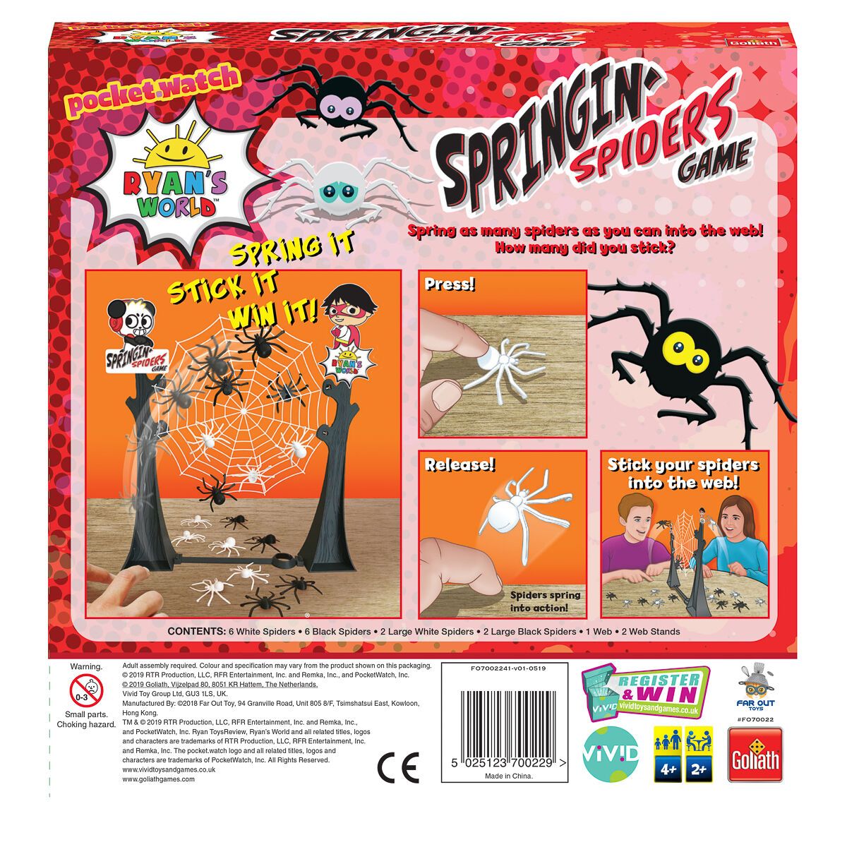 Ryan's World Springin 'Spiders