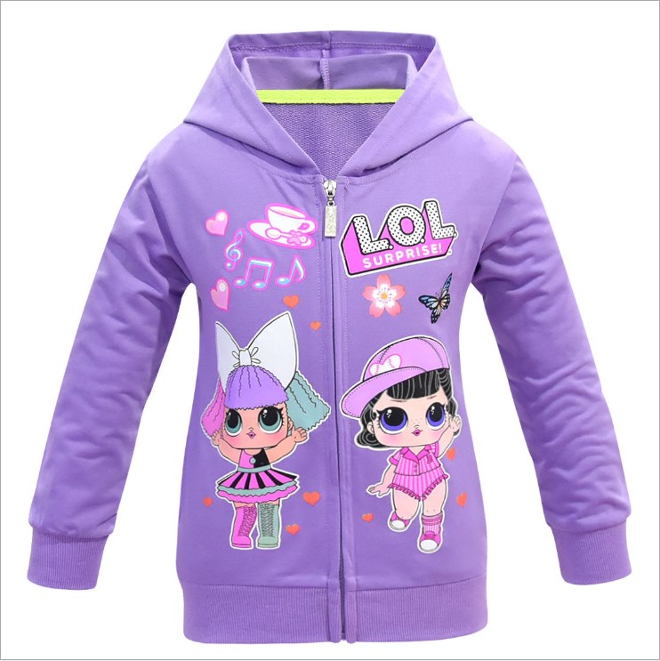 เสื้อกันหนาวเด็ก ซิปหน้า ลาย LOL