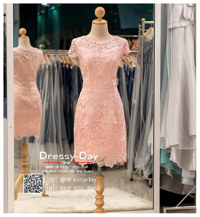 รหัส ชุดราตรีสั้น :BB0942 มีชุดราตรีสวย ชุดไปงานแต่งสั้น เหมาะใส่งานหมั้น งานเช้า หรู พร้อมส่งเยอะสุดในไทย เนื้อผ้าพรีเมี่ยม คัตติ้งเนี๊ยบๆ สีชมพู