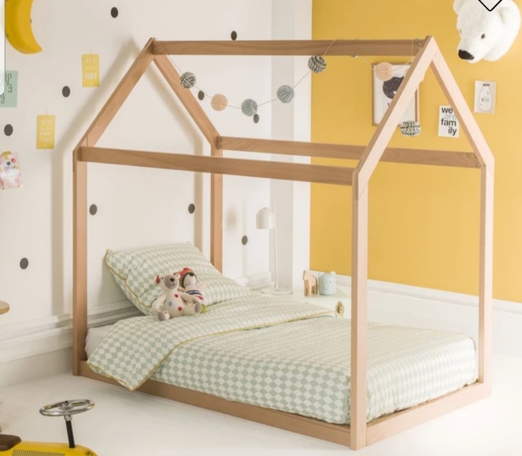 TP21031(WHK1) เตียงนอนไม้ โครงบ้าน