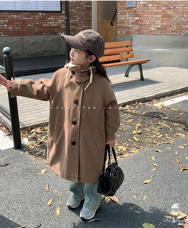 กางเกงยีนส์เด็ก บุขนกันหนาว ทรงขาบาน