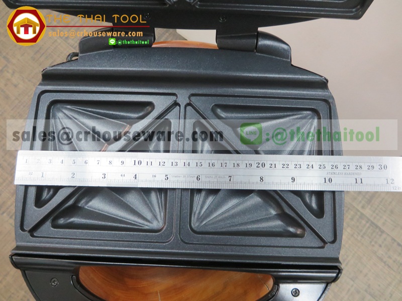 HOMEMATE เครื่องทำแซนวิช รุ่น HOM-121832 - สีดำ