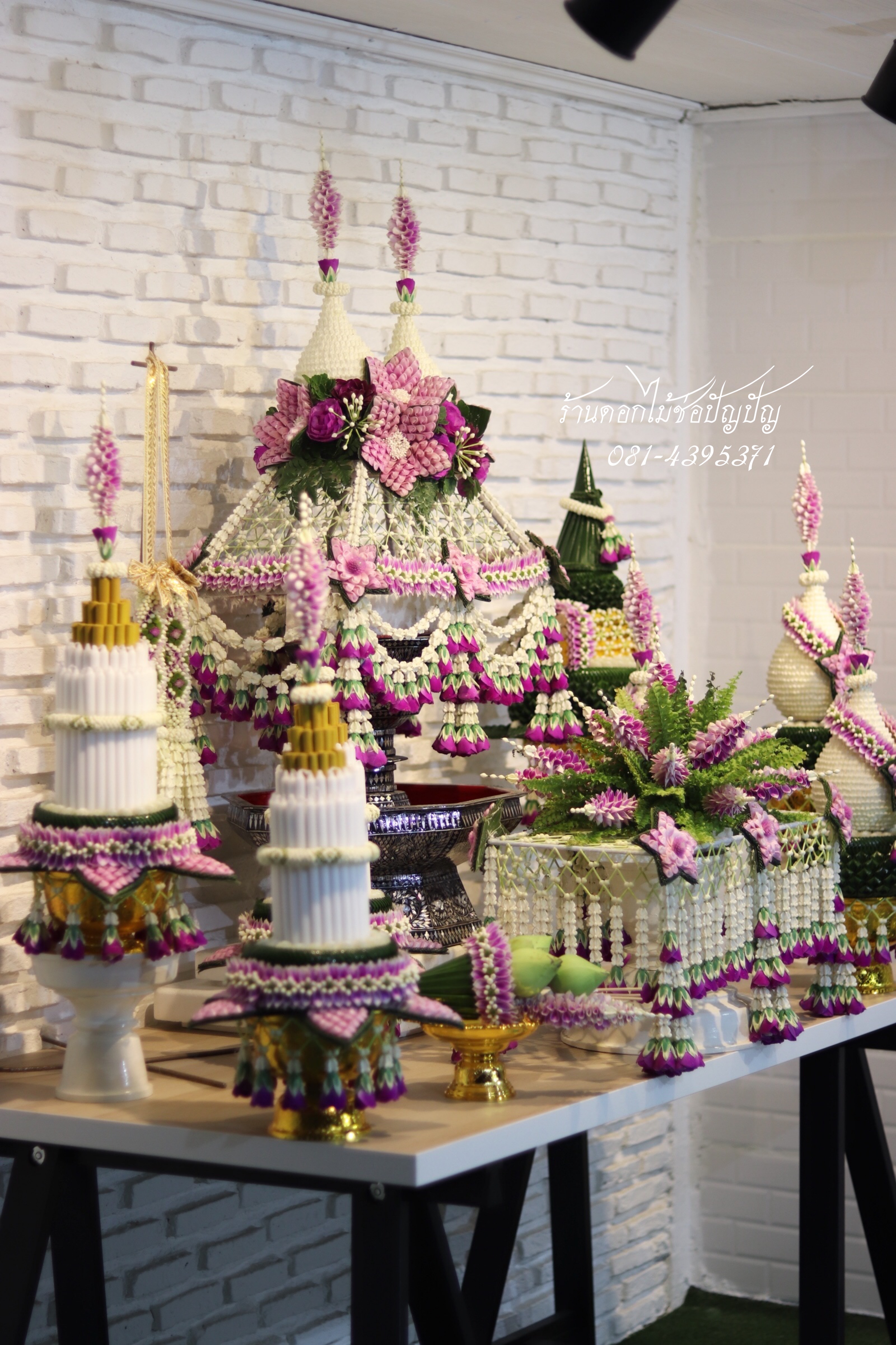 ชุดเครื่องบวชดอกไม้สด ชุดD1.
