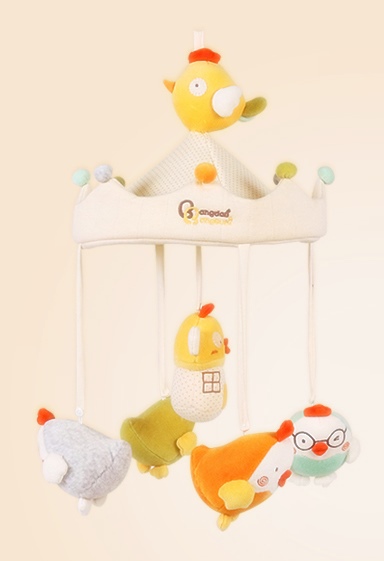 โมบายเด็ก แบบผ้า สไตล์เกาหลี มีเสียงดนตรี