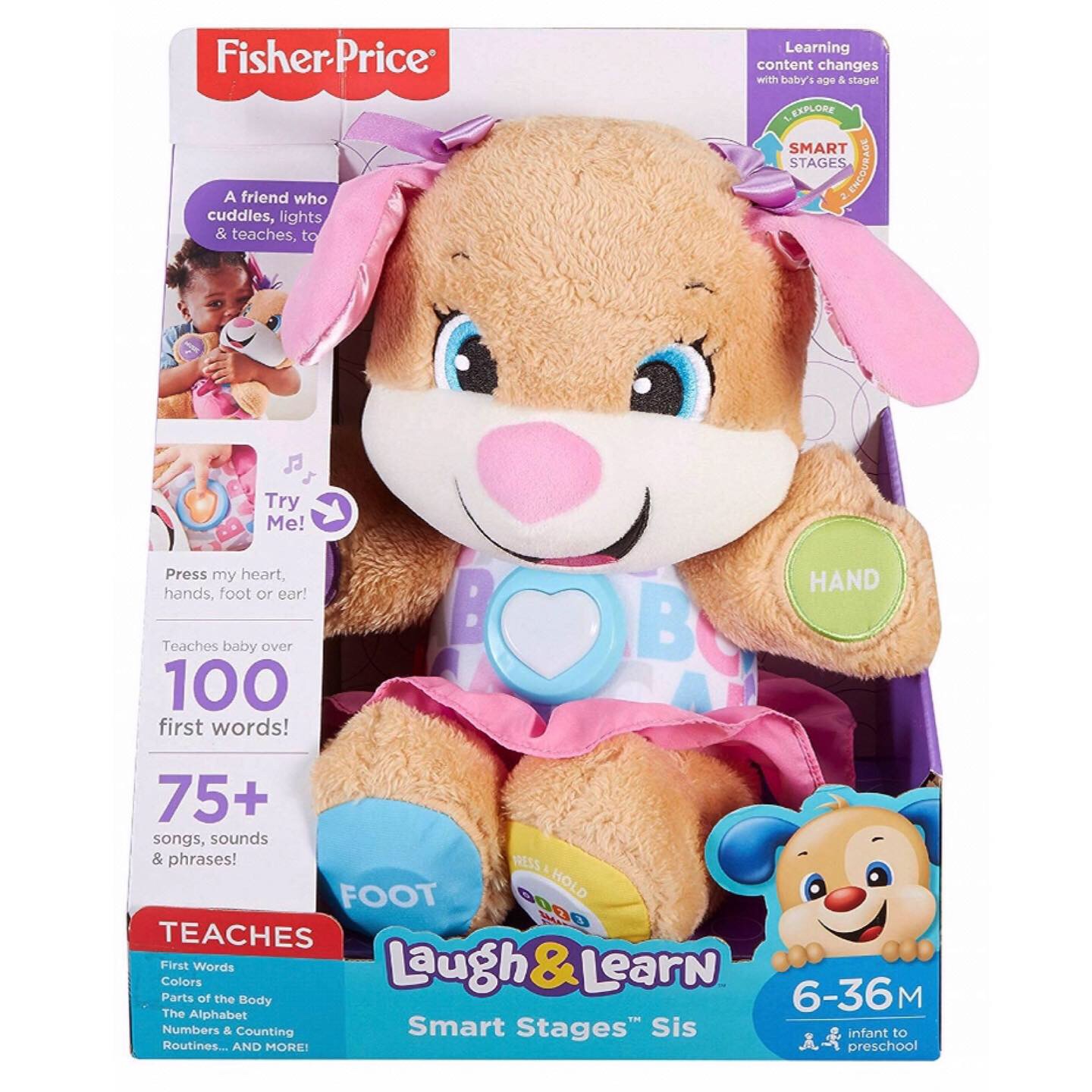 น้องหมารุ่นใหม่ล่าสุด Fisher-Price Laugh & Learn Smart Stages Sis M