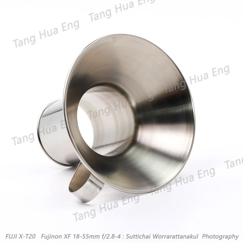 กรวยกรอกก๋วยเตี๋ยวสเตนเลส FF-123 ( หนา )