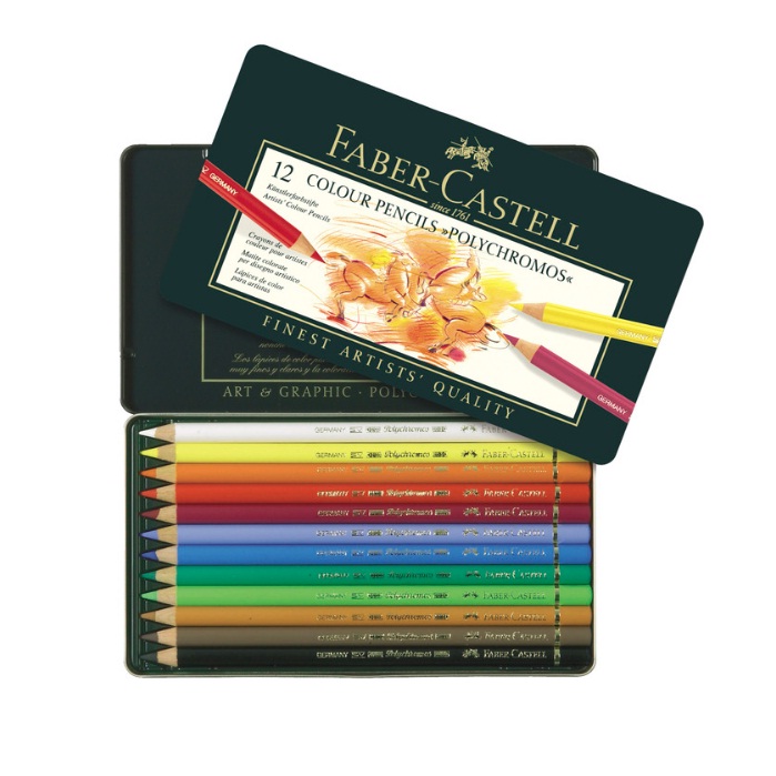 สีไม้ Faber Castell Polychromos 12 สี