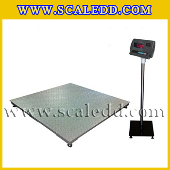 เครื่องชั่ง2ตัน เครื่องชั่งน้ำหนักดิจิตอล2ตัน เครื่องชั่งแบบวางพื้น2000กิโลกรัม เครื่องชั่งน้ำหนัก2ตัน พิกัด 2000kg ละเอียด200g รุ่น A12E ขนาดแท่น FW 150x150cm.