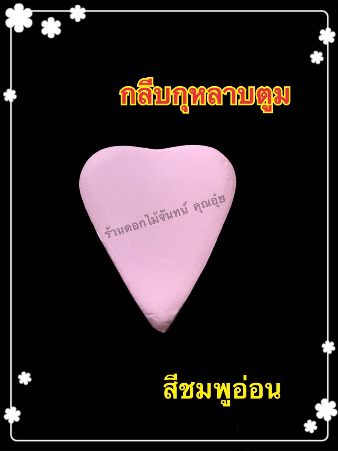กลีบกุหลาบตูม สีชมพูอ่อน