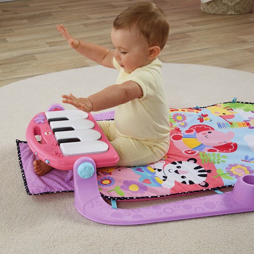 แผ่นรองนอนเพลย์ยิม Fisher-Price Kick and Play Piano Gym