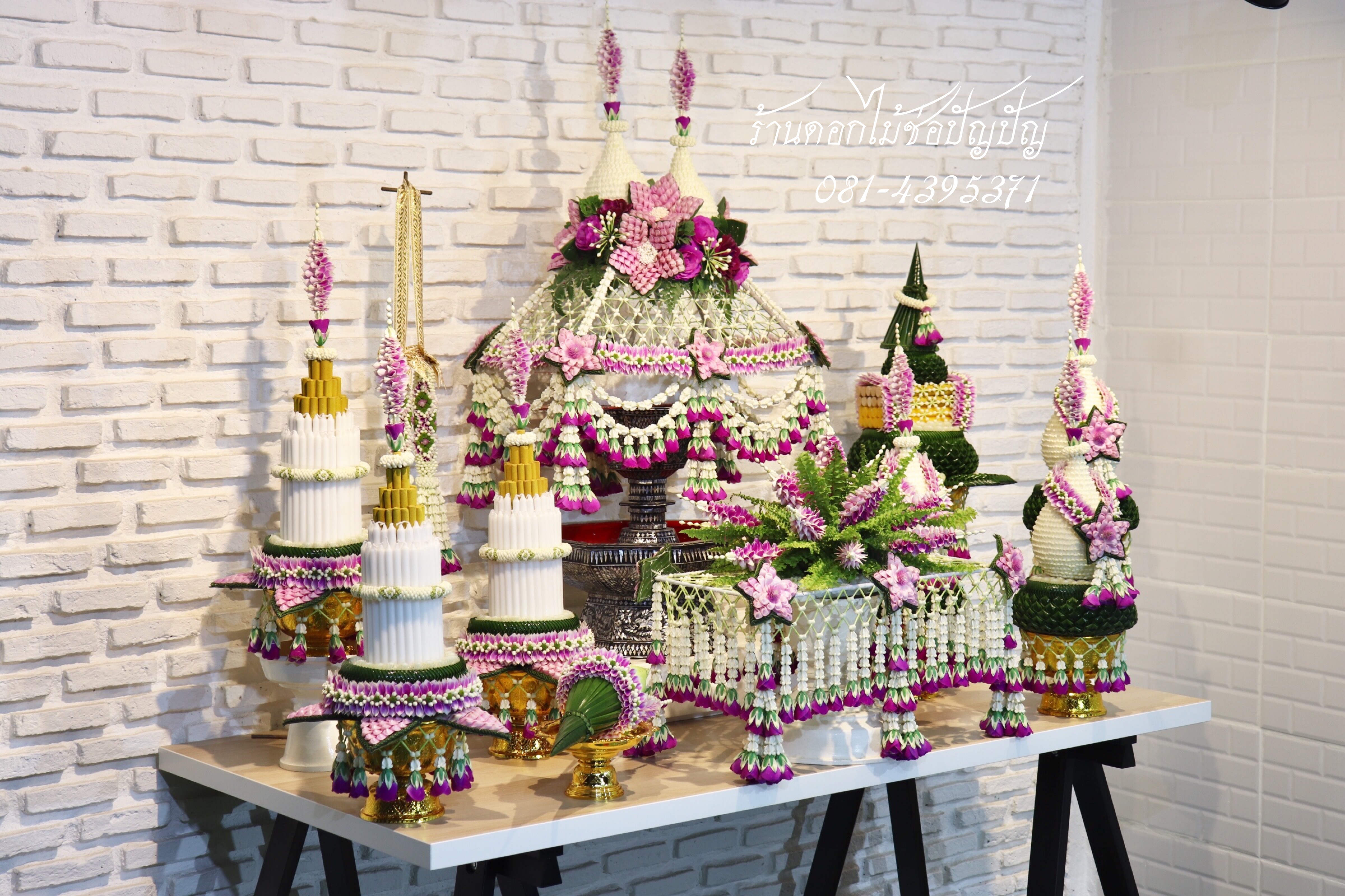 ชุดเครื่องบวชดอกไม้สด ชุดD1.
