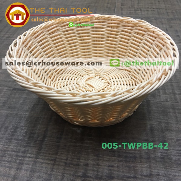 ตะกร้าหวายเทียม แบบกลม 005-TWPBB-42