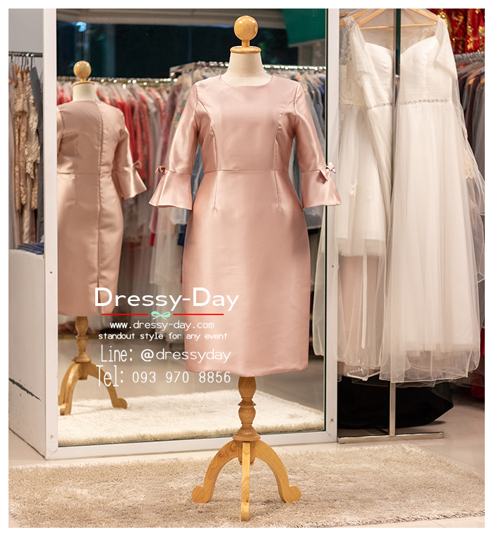 รหัส ชุดเจ้าภาพ :PFS121 ชุดไปงานแต่งกลางวัน ตอนเช้า งานบ่าย minimal แบบมีแขน คนอ้วน อวบ ใส่แล้วเรียบหรูดูแพง