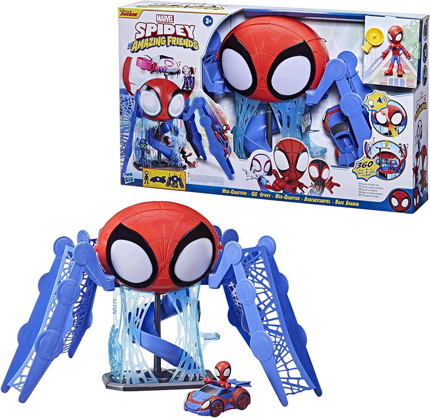 Spidey and His Amazing Friends Marvel Web-Quarters Playset