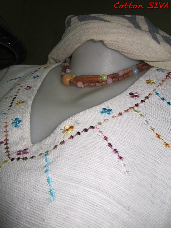 SIRIVAREE,SIVA Thai Cotton 100%, Polo shirt and hand embroidery By Cotton SIRIVAREE Top Thai Brand White, black ,blue ,the sugar L,XL