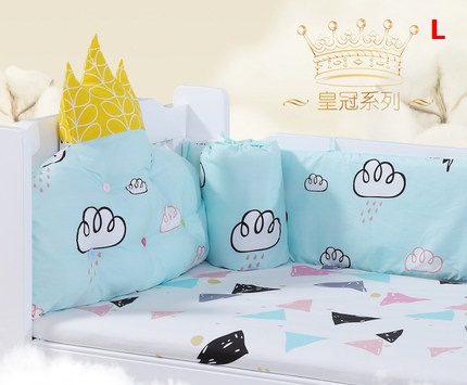 TP201133 ชุดเบาะกันกระแทกผ้าปูนอน Crown Princess Set