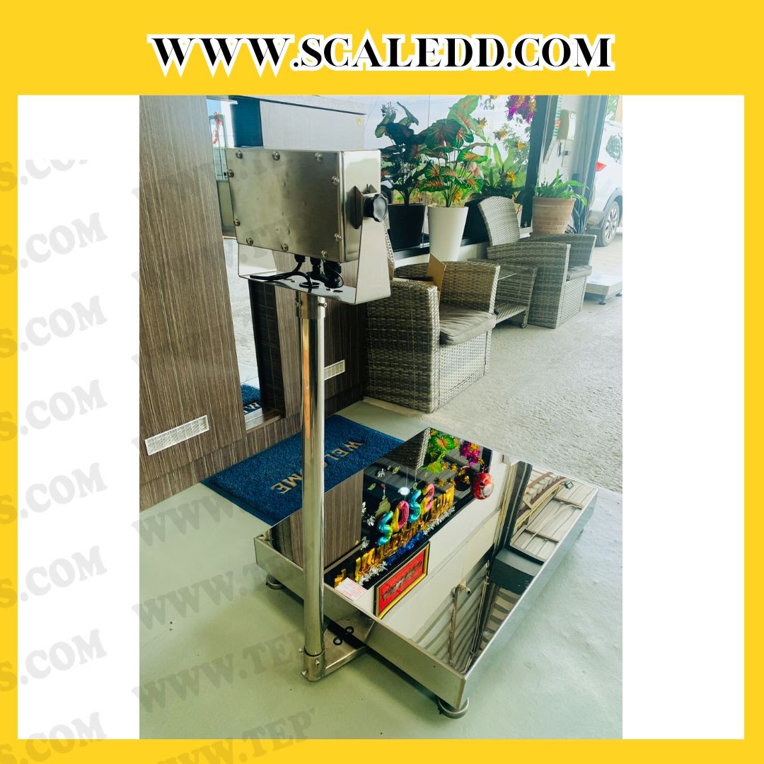 เครื่องชั้งน้ำหนักดิจิตอลกันน้ำตั้งพื้น พิกัดน้ำหนัก 500kg. ค่าความละเอียด50g. ขนาดแท่นชั่ง 60x80 cm. ยี่ห้อ JADEVER รุ่นJIK-4ECSB