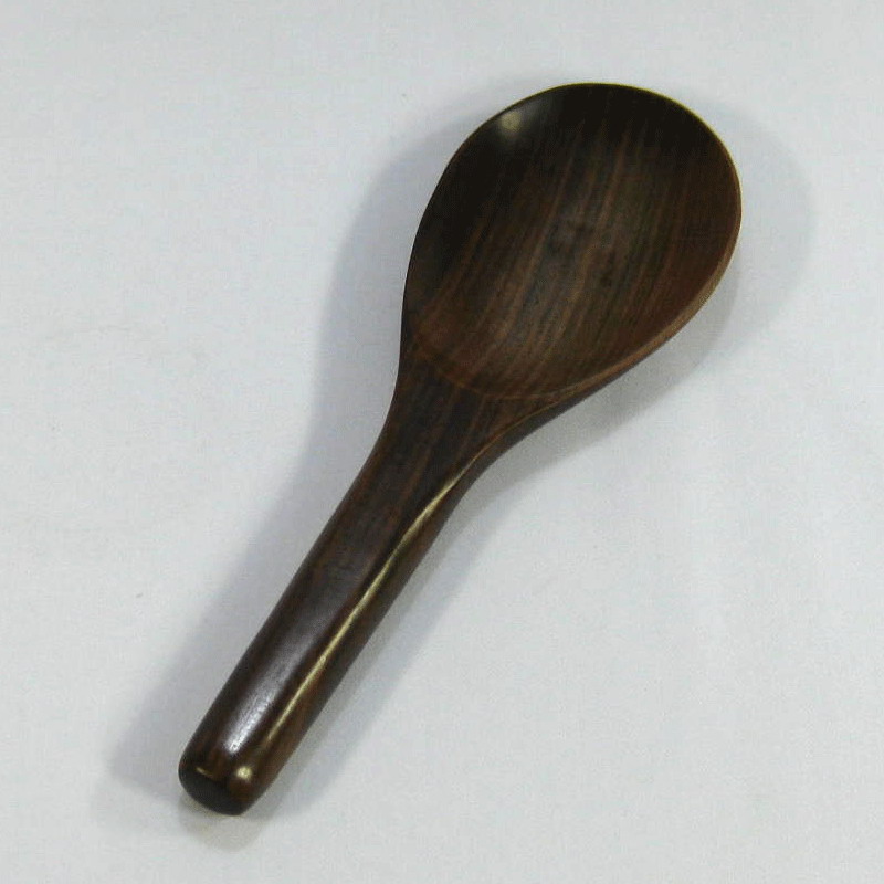 ทัพพีตักข้าวไม้พยูงด้ามเรียบ # 405