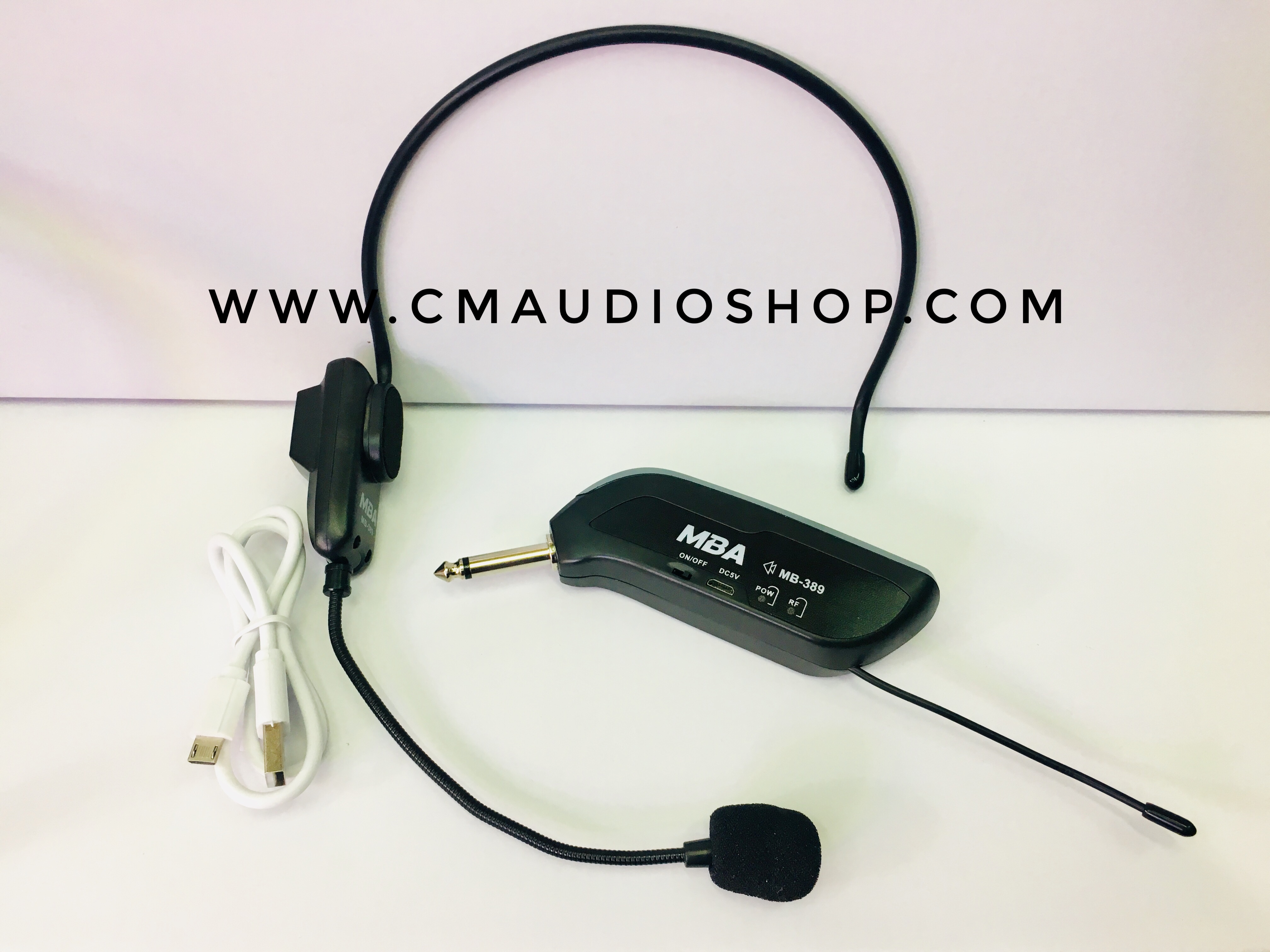 ไมค์ลอยครอบหัว MBA MB-389 (ย่านความถี่ UHF)