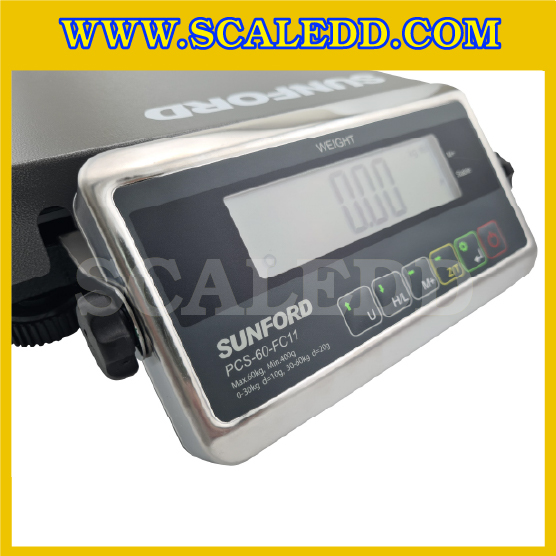 เครื่องชั่งขนส่ง-ไปรษณีย์ เครื่องชั่งน้ำหนัก SUNFORD PCS-60-FC11 พิกัด 60 กิโลกรัม ค่าละเอียด 20 กรัม (รหัสตัวแทน B198)