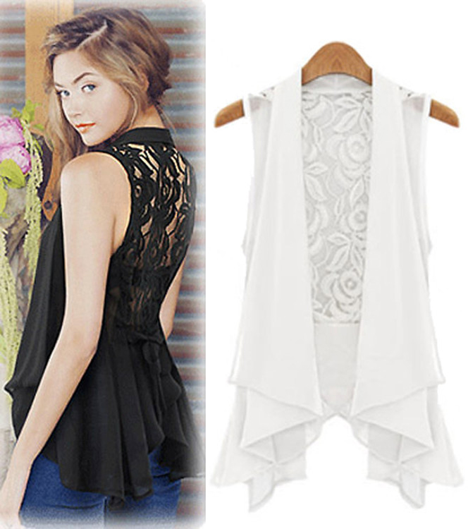 เสื้อคลุมแฟชั่น แบบสวยหวานสไตล์เกาหลี 4 ไซส-M/L/XL/2XL รหัส 1851-สีขาว