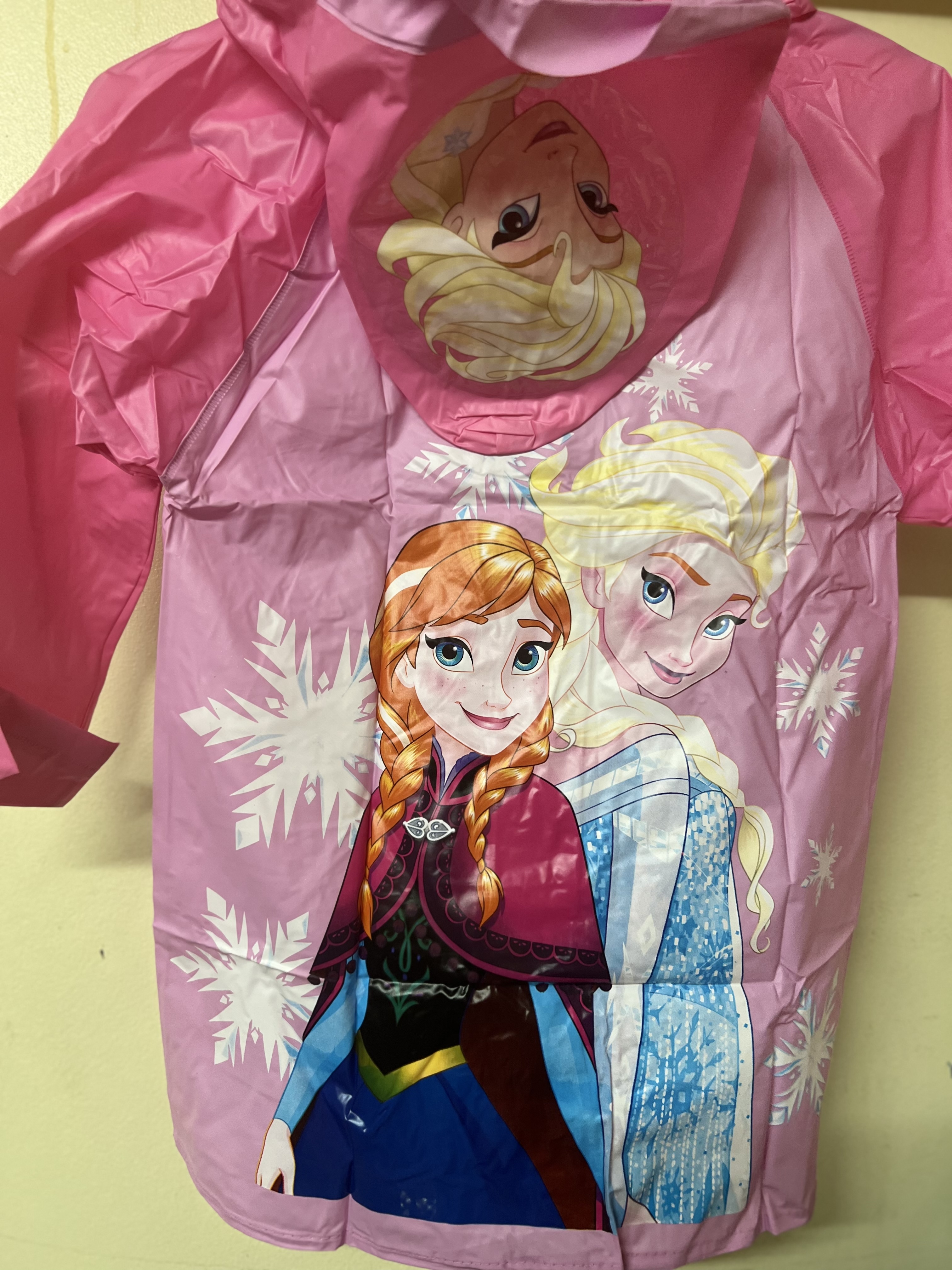 เสื้อกันฝน ชุดกันฝน เด็ก ลายโฟเซ่น สีชมพู